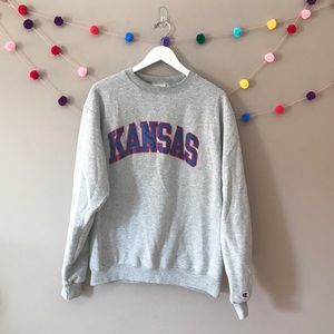 Champion Kansas crew neck sweater M